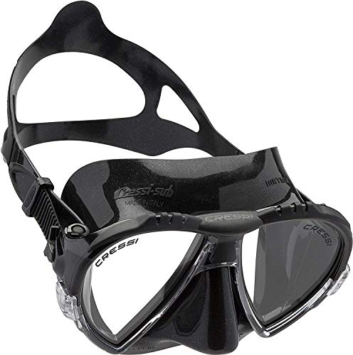 Cressi Matrix Máscara de Buceo y Snorkeling, Unisex Adulto, Negro, Talla única