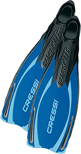 Cressi Reaction - Aletas de buceo de surf y natación, tamaño 38/39, color azul
