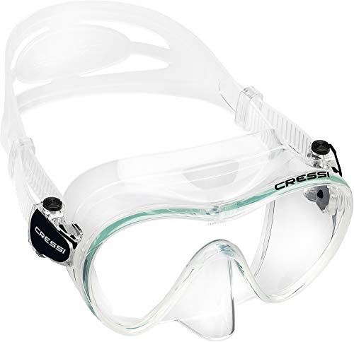 Cressi Tauchmaske Erwachsen F1 Clear Frameless Gafas de Buceo, Unisex, Transparente, Talla única