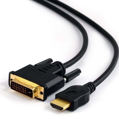 CSL - Cable Adaptador de Alta Velocidad de 5m - HDMI a DVI 24 y 1 Dual Link - HDTV hasta 1080p Full HD - Compatibilidad 3D - Contactos bañados en Oro CSL - Cable Adaptador de Alta Velocidad de 5m - HDMI a DVI 24 y 1 Dual Link - HDTV hasta 1080p Full HD - Compatibilidad 3D - Contactos bañados en Oro