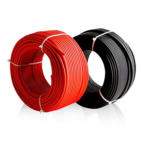 Enerflex Cable Solar Ø6mm Rojo y Negro - 10mtrs Rojo / 10mtrs Negro