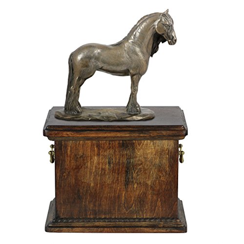 Friesian Mare de caballo, Memorial, urna para cenizas del Caballo, caballo con de la Estatua, ArtDog