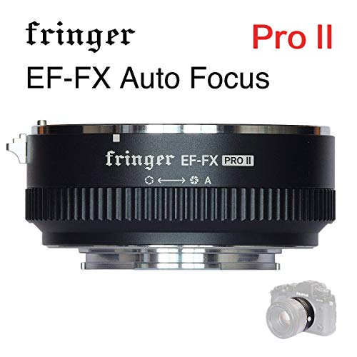 Fringer EF-FX PROII Auto Focus Mount Adapter Built-in Electronic Aperture for Canon EOS Tamron Sigma Lens to Fujifilm FX Mirroless Camera X-T3 XH1 X-E3 XT20 X-Pro2 X-T2 X-A X-E1 X-M1 XT1 X-T30
