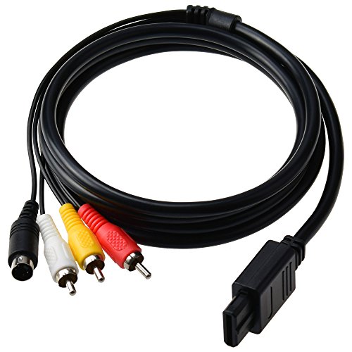 Gam3Gear Cable de S Video AV Video Audio Cable para Nintendo SNES N64 Gamecube PAL