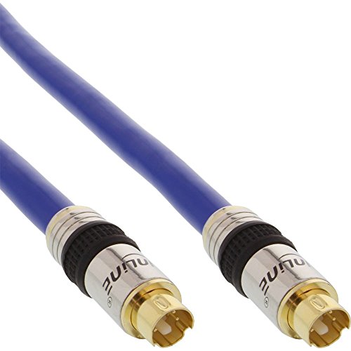 InLine 89947P - Cable S-Video (0.5 metros), azul