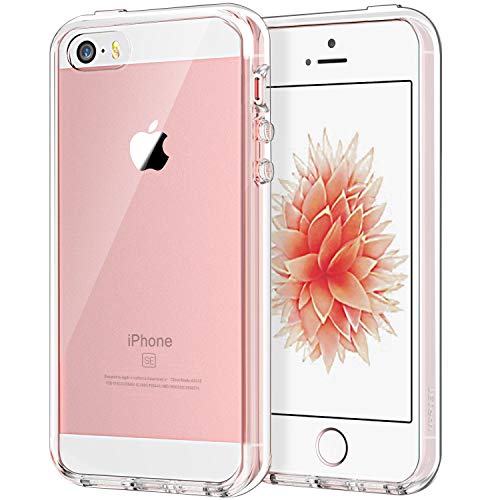 JETech Funda para Apple iPhone SE (2016 Edition), iPhone 5s y iPhone 5, a Prueba de Golpes, Parte Trasera Transparente antiarañazos, Cristal Transparente JETech Funda para Apple iPhone SE (2016 Edition), iPhone 5s y iPhone 5, a Prueba de Golpes, Parte Trasera Transparente antiarañazos, Cristal Transparente