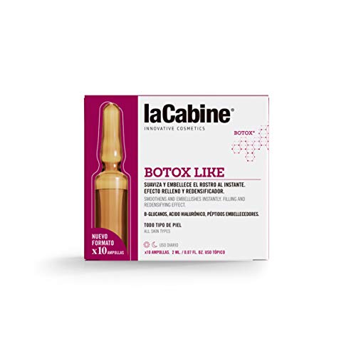 La Cabine Ampollas Botox - Ácido hialurónico cápsulas - Antiarrugas de expresión y edad - Efecto Botox Inmediato - Tensor Instantáneo La Cabine Ampollas Botox - Ácido hialurónico cápsulas - Antiarrugas de expresión y edad - Efecto Botox Inmediato - Tensor Instantáneo