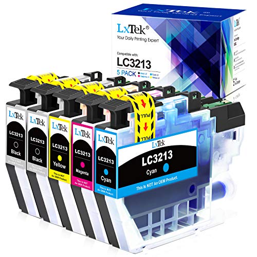 LxTek Compatible para Brother LC3213 LC-3213 LC3211 Cartuchos de Tinta para Brother DCP-J572DW MFC-J491DW MFC-J497DW MFC J890DW MFC J895DW DCP J774DW DCP J772DW (2 Negro/1 Cian/1 Magenta/1 Amarillo)