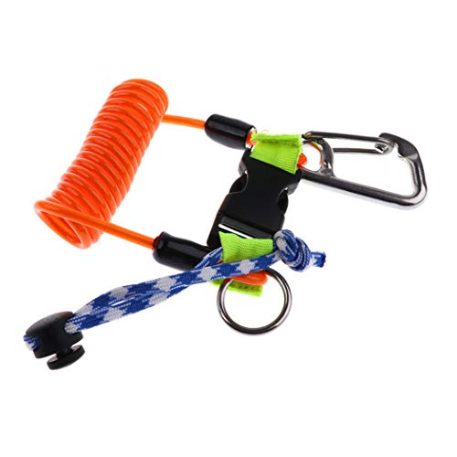 Myriad Choices Imersión subacuática cordón Clip de Acero Correa de Tejido Hebilla desenganche rápido Accesorios - Naranja Myriad Choices Imersión subacuática cordón Clip de Acero Correa de Tejido Hebilla desenganche rápido Accesorios - Naranja