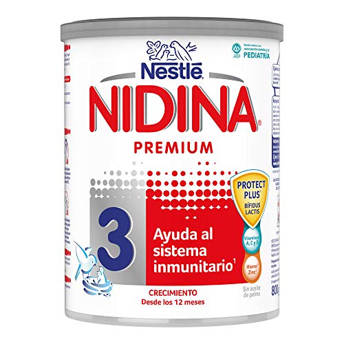 Nestlé NIDINA 3 - A partir de los 12 meses - Leche de crecimiento en polvo - Fórmula infantil - 800g