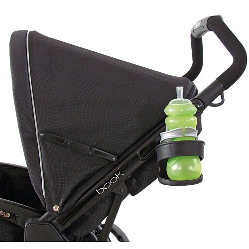 Peg-Pérego Stroller Cup Holder - Portabebidas para silla de paseo y chasis, color negro