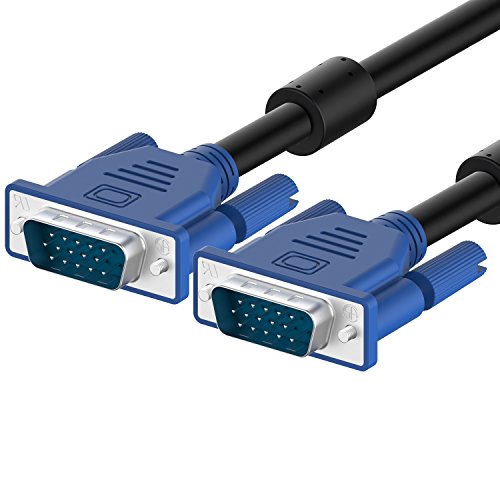 Rankie Cable adaptador de VGA a VGA, 1,8m, Negro