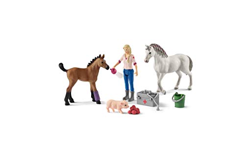 Schleich - Farm World, Set Visita Médica para Yegua y Potro Schleich - Farm World, Set Visita Médica para Yegua y Potro