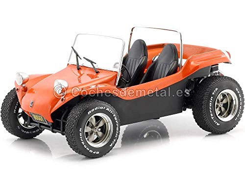 Solido Meyers Manx Buggy-Soft Roof Orange-1/18-S1802702 - Coche en Miniatura de colección, Color Naranja