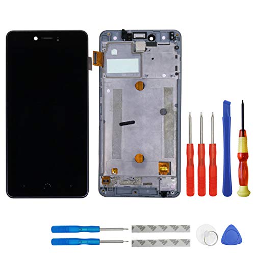 swark Pantalla LCD para BQ Aquaris U/BQ Aquaris U Lite Negro Pantalla táctil de Pantalla Assembly digitalizador + Marco + Herramientas swark Pantalla LCD para BQ Aquaris U/BQ Aquaris U Lite Negro Pantalla táctil de Pantalla Assembly digitalizador + Marco + Herramientas