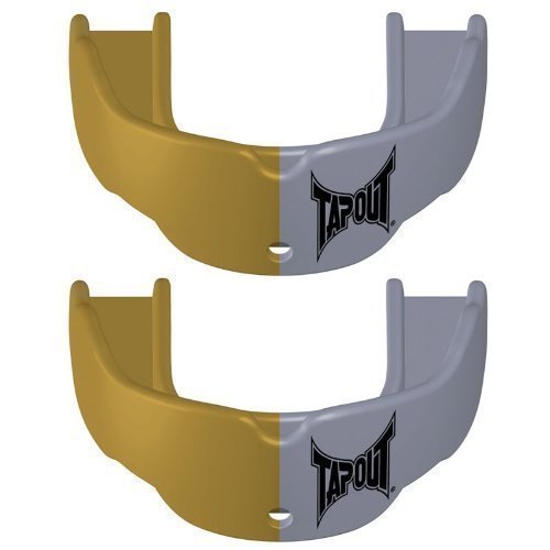 Tapout - Protecciones bucales de boxeo y hockey (2 unidades) dorado y plateado Talla:joven Tapout - Protecciones bucales de boxeo y hockey (2 unidades) dorado y plateado Talla:joven