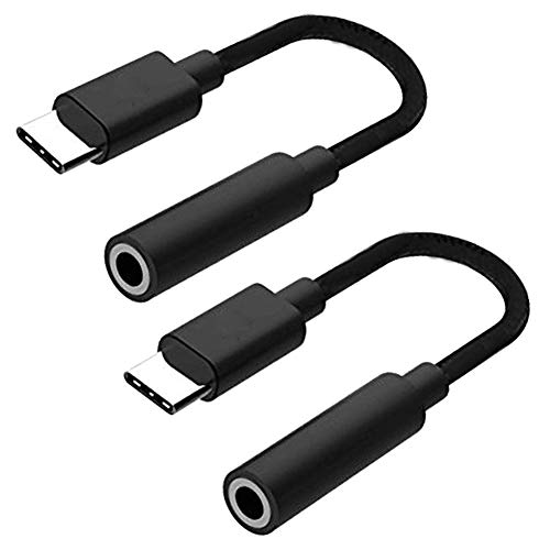 Tipo C a adaptador de conector para auriculares de 3,5 mm; Tipo C 3.1 macho a 3,5 mm hembra estéreo Audio Cable para auriculares Motorola Moto Z Droid, XPS13, MacBook Pro, Leeco Le 2