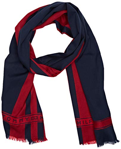 Tommy Hilfiger Selvedge Scarf Bufanda, Multicolor (Multi 0Gm), Talla única para Hombre