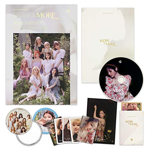 TWICE 9th Mini Album - MORE & MORE [ C Ver. ] CD + Photobook + Postcard + Coaster Card + Photocard + OFFICIAL PHOTOCARD SET + OFFICIAL POSTER + FREE GIFT / K-pop Sealed