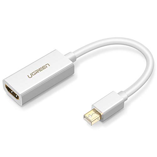 UGREEN Adaptador Mini Displayport a HDMI 4K, Cable Mini DP Thunderbolt 2 a HDMI 1080P Macho a Hembra Convertidor para Macbook Pro, MacBook Air, iMac, Mac Mini, Surface Pro 1 2 3, Thinkpad X1 etc