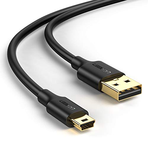 UGREEN Cable Mini USB, Cable USB 2.0 Tipo A a Tipo B Mini Macho a Macho Alta Velocidad para Disco Duro Externo, PS3, Wii U Pro, Xbox One, PSP, Cámaras Digitales, MP3, Micrófono, Impresoras etc UGREEN Cable Mini USB, Cable USB 2.0 Tipo A a Tipo B Mini Macho a Macho Alta Velocidad para Disco Duro Externo, PS3, Wii U Pro, Xbox One, PSP, Cámaras Digitales, MP3, Micrófono, Impresoras etc