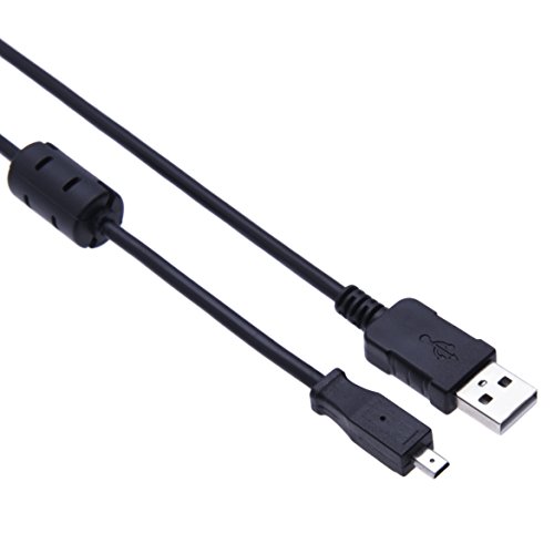 USB Cable Compatible con Kodak U-8 EasyShare, C140, C180, C182, C190, C310, C315, C330, C340, C350, C360, C433, C503, C513, C530, C533, C603, C613, C623, C633, C643, C653, C663, C703, C713, C743