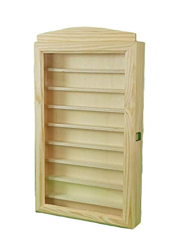 Vitrina expositora para colecciones. En madera de pino en crudo. Se puede pintar. Medidas (ancho/fondo/alto): 30 * 6.5 * 54 cms. Vitrina expositora para colecciones. En madera de pino en crudo. Se puede pintar. Medidas (ancho/fondo/alto): 30 * 6.5 * 54 cms.