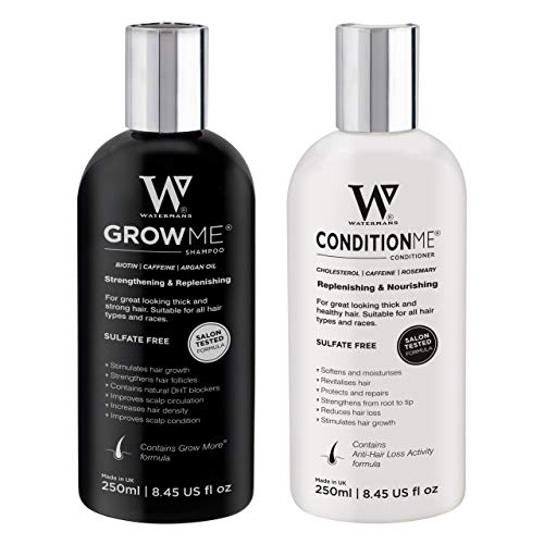 Watermans Rápido Hair Growth champú + acondicionador, de Crecimiento Rápido del Cabello, Tratamiento del Cabello para Evitar la Caída del Pelo, lujo para Cuidado del Cabello