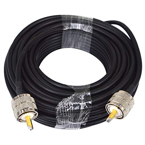 Extrastar® Cable Antena coaxial 2m 5m, negro, Antena televisión ,Antena TV