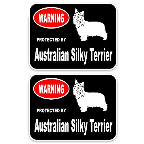 15 * 11.4 cm australiano sedoso terrier perro animal mascota cachorro coche moda creativo animal pegatina