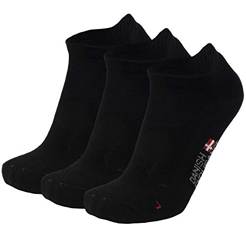 Calcetines de Deporte Low Cut Pack de 3 (Negro, EU 43-47)