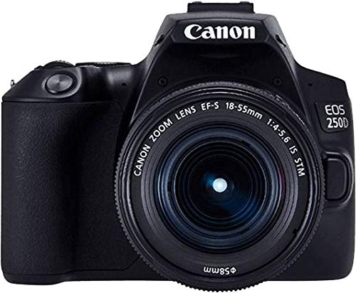 Canon EOS 250D - Cámara digital (24,1 MP, 6000 x 4000 Pixeles, CMOS, 4K Ultra HD, pantalla táctil) negro - kit con cuerpo y EF-S 18-55IS STM Canon EOS 250D - Cámara digital (24,1 MP, 6000 x 4000 Pixeles, CMOS, 4K Ultra HD, pantalla táctil) negro - kit con cuerpo y EF-S 18-55IS STM