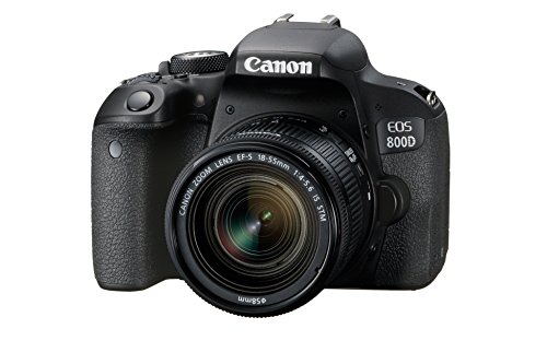 Canon EOS 800D - Cámara RÉFLEX de 24.2 MP (Pantalla táctil de 3.0'', NFC, Dual Pixel CMOS AF, Bluetooth,45 Puntos AF, 6 fps, Full HD, WiFi) Negro - Kit Cuerpo con Objetivo EF-S 18-55IS STM Canon EOS 800D - Cámara RÉFLEX de 24.2 MP (Pantalla táctil de 3.0'', NFC, Dual Pixel CMOS AF, Bluetooth,45 Puntos AF, 6 fps, Full HD, WiFi) Negro - Kit Cuerpo con Objetivo EF-S 18-55IS STM