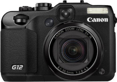 Canon PowerShot G12 - Cámara Digital compacta de 10 MP (Pantalla articulada de 2.8", Zoom óptico 5X, estabilizador de Imagen óptico, vídeo Full HD 720p), Color Negro [Importado]