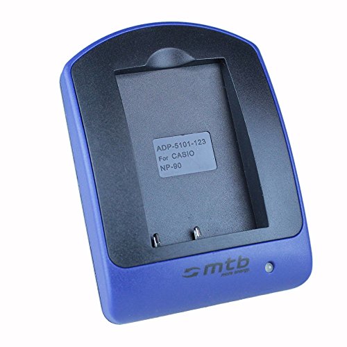Cargador (Micro-USB, sin Cables/adaptadores) para Casio NP-90 / Exilim EX-FH100, H10, H15, H20G