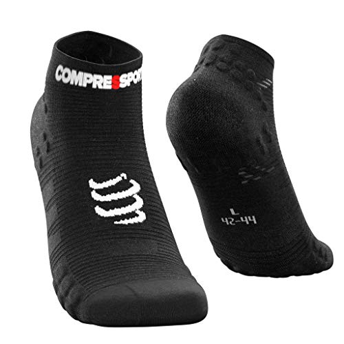 COMPRESSPORT Pro Racing Socks v3.0 Run Low Calcetines, Unisex-Adult, Negro, T2 (39-41)