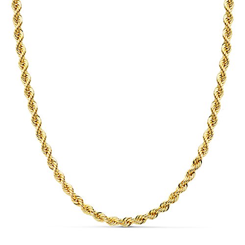 Cordón Salomónico Oro amarillo 18k Cadena 45cm 4mm Cordón Salomónico Oro amarillo 18k Cadena 45cm 4mm