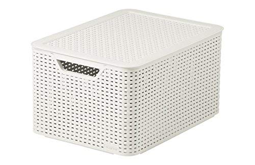 Curver Style, Caja Organizadora, Blanco Vintage, L (30 L - 44x33x23 cm) Curver Style, Caja Organizadora, Blanco Vintage, L (30 L - 44x33x23 cm)