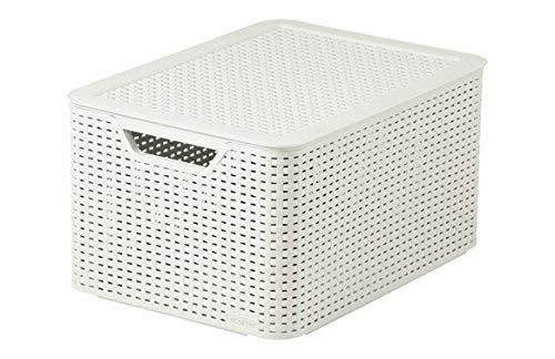 Curver Style, Caja Organizadora, Blanco Vintage, L (30 L - 44x33x23 cm)