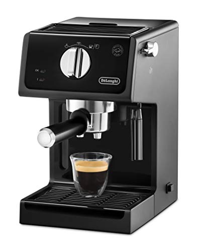 DeLonghi ECP 31.21 Cafetera Independiente, semi-automática, 1100 W, 15 bares, 1,1 L, acero inoxidable, Negro