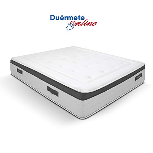 Duérmete Online - Colchón Viscoelástico Nature Biogel | Altura 29cm | Confort Máximo | Tejido Termorregulador, 135x190 Duérmete Online - Colchón Viscoelástico Nature Biogel | Altura 29cm | Confort Máximo | Tejido Termorregulador, 135x190