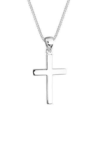 Elli Collares Básico Colgante cruz religioso en plata de ley 925