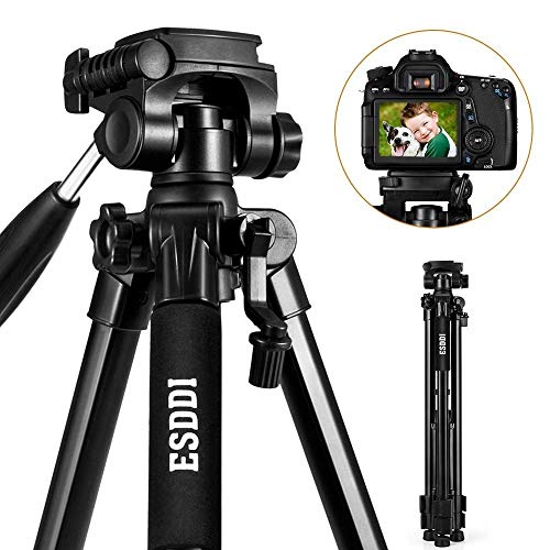 ESDDI Trípode Cámara 170cm Trípode Liviano de Aluminio de con Soporte para Teléfono Compatible para Cámara Digital SLR Canon Nikon Sony Olympus DV con Bolsa de Transporte ESDDI Trípode Cámara 170cm Trípode Liviano de Aluminio de con Soporte para Teléfono Compatible para Cámara Digital SLR Canon Nikon Sony Olympus DV con Bolsa de Transporte