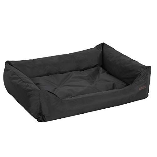 FEANDREA XXL Cama Ortopédica para Perros, Cómoda Cuna para Mascotas, Rectangular, Tamaño Grande,120 x 85cm, Negro PGW30H