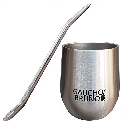 Gaucho Bruno – Starter Kit con Mate y Bombilla de Acero Inoxidable| Alta Calidad | Fácil de Limpiar