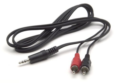 G&BL - Cable de conexión (Clavija de 3,5 mm, 2 clavijas RCA, 5,0 m)