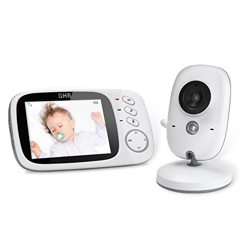 GHB Vigilabebés Inalambrico Bebé Monitor Inteligente con LCD 3.2 Pulgadas y Cámara Visión Nocturna GHB Vigilabebés Inalambrico Bebé Monitor Inteligente con LCD 3.2 Pulgadas y Cámara Visión Nocturna
