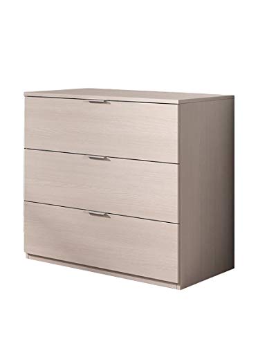 Habitdesign LC7823O - Cómoda 3 cajones Color Roble, Medidas: 77 cm (Ancho) x 80 cm (Alto) x 38 cm (Fondo) Habitdesign LC7823O - Cómoda 3 cajones Color Roble, Medidas: 77 cm (Ancho) x 80 cm (Alto) x 38 cm (Fondo)