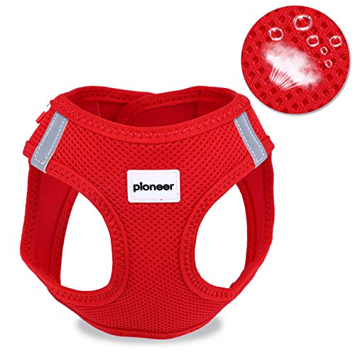 HAPPY HACHI Arnés Gato Chaleco Gatito Perro Pequeño Ajustable Suave Acolchado Cómodo para Viajar Pasear con Mascota Pequeña Cachorro Chihuahua(M Rojo) HAPPY HACHI Arnés Gato Chaleco Gatito Perro Pequeño Ajustable Suave Acolchado Cómodo para Viajar Pasear con Mascota Pequeña Cachorro Chihuahua(M Rojo)