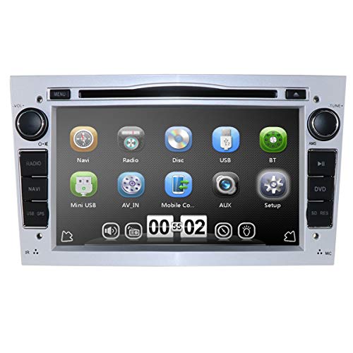 hizpo 7 pulgadas Car Audio Estéreo En Dash Doble Din para Opel Vauxhall CORSA Vectra Astra apoyo reproductor de DVD de navegación GPS Bluetooth Radio de coche USB SD + Mapa Tarjeta Cámara